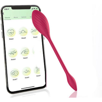 APP Control Wearable Jumping Egg Wearable Vibrating Massager - Pink - image 6