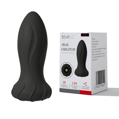 Remote Control Spiral Texture Vibrating Anal Massager - image 9