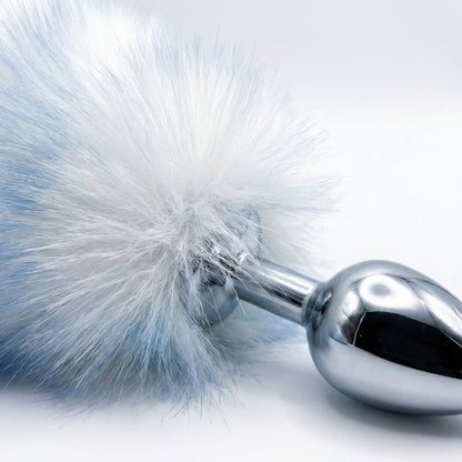 15.4'' Ice Blue Fox Tail Plug Set - image 3