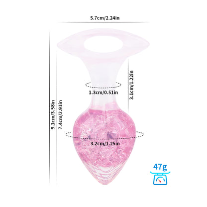 Crystalix Silicone Anal Plug - Pink - S - image 17