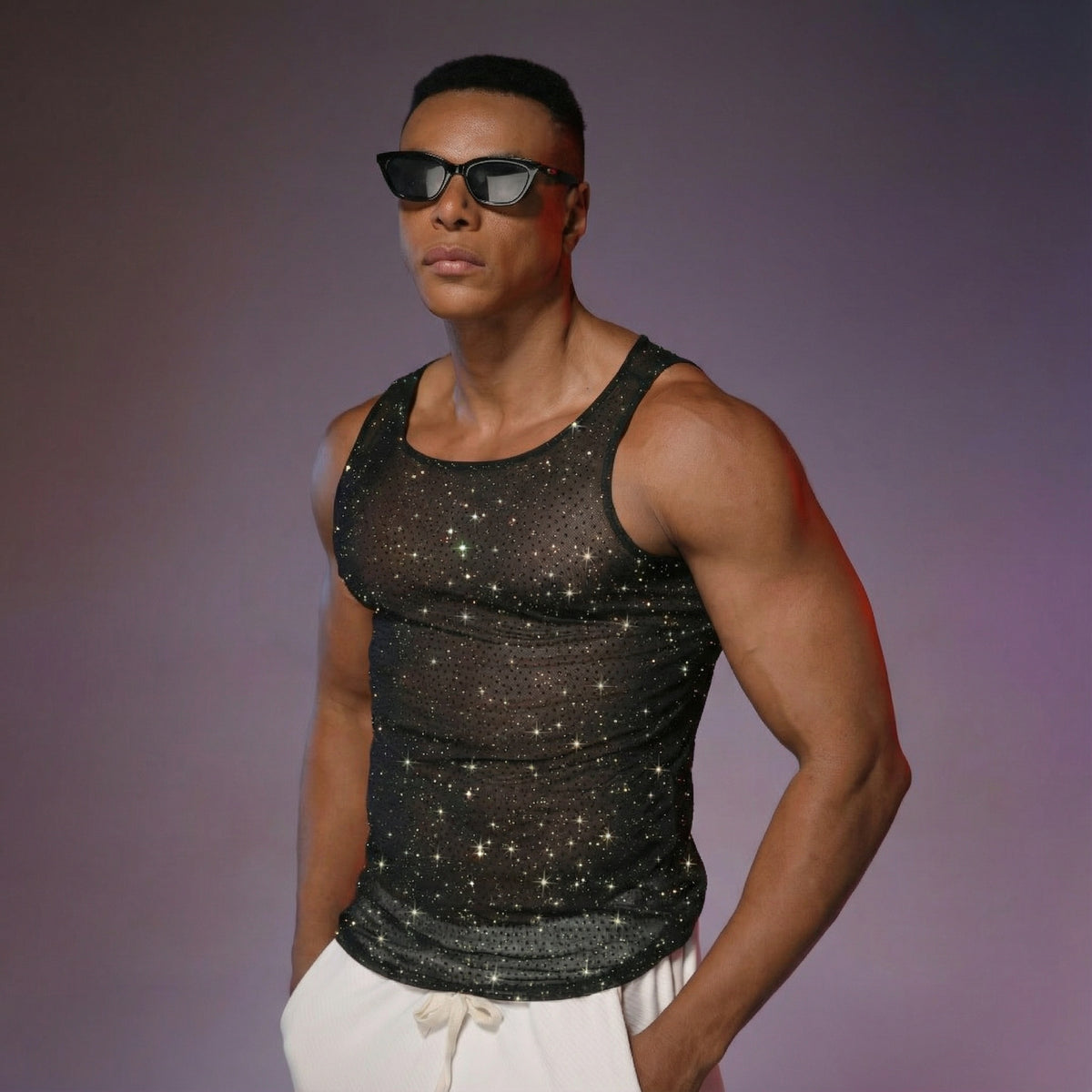 Starluxe Mesh Sparkle Top – Style G - image 6