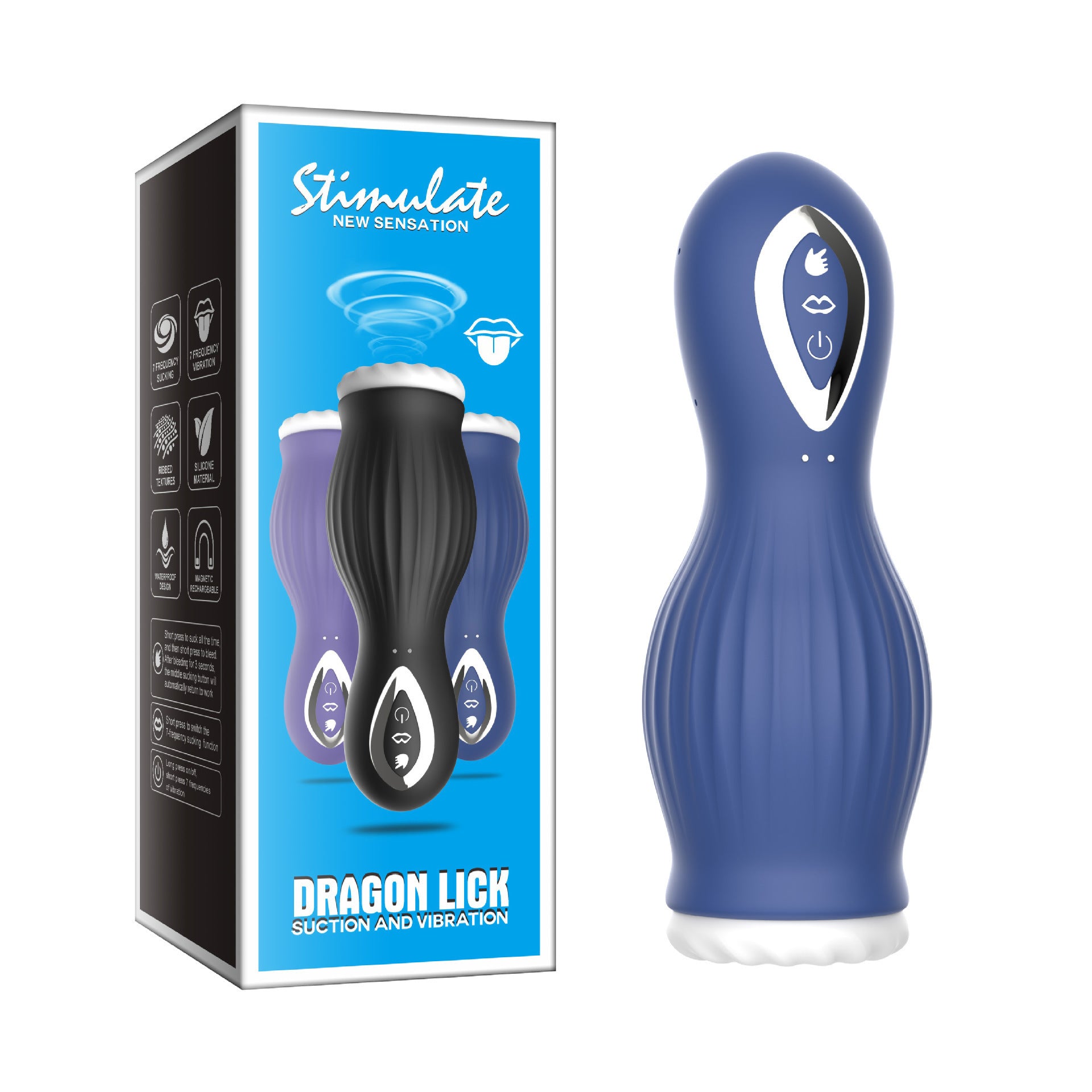 Upgraded Penis Trainer Automatic Masturbator Machine - Blue - image 0