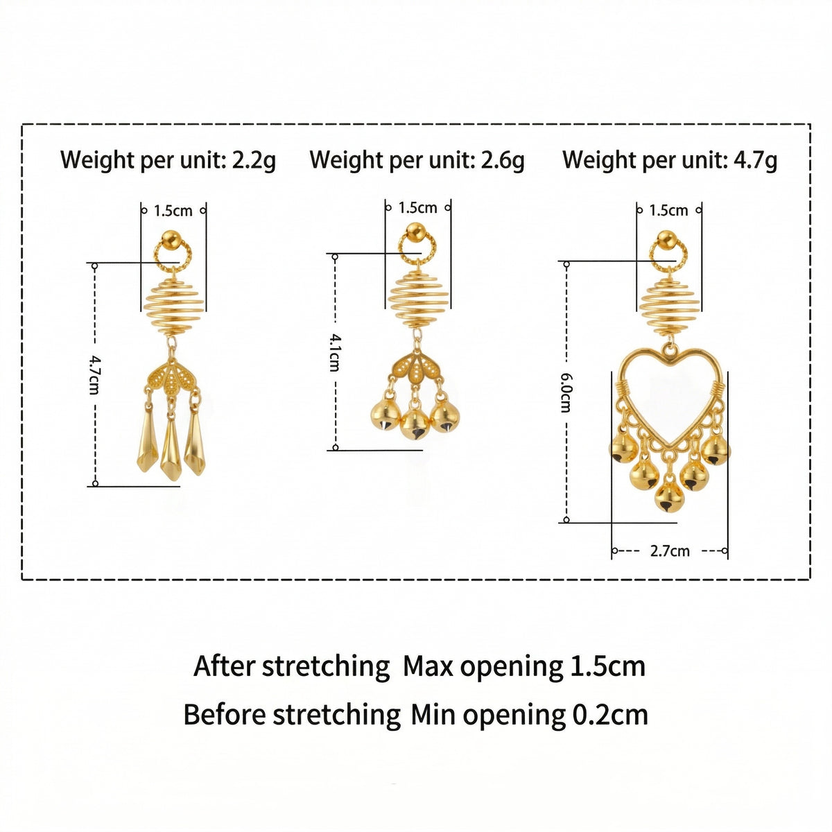 Golden Elegance Adjustable Nipple Clamps - image 3