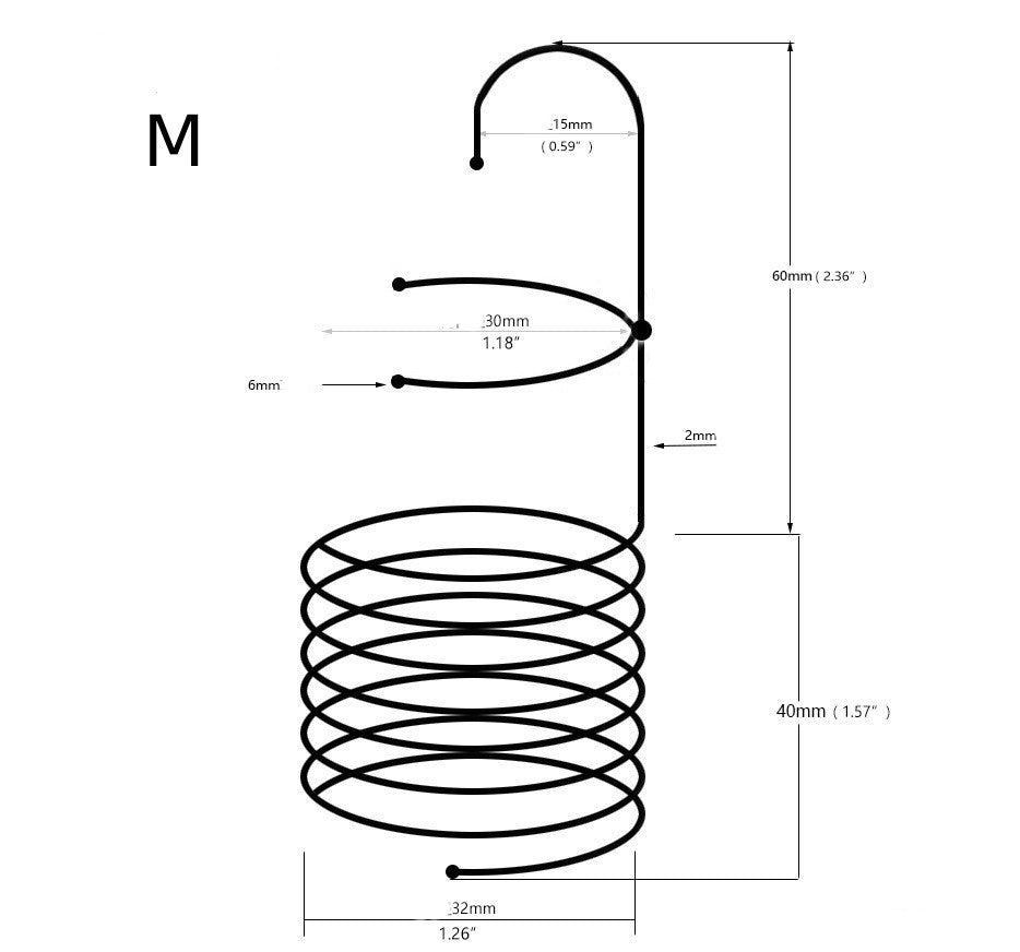 Stainless Steel Penis Ring Urethral Sound Rod Urine Plug - M - image 1