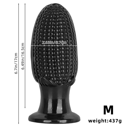 Dual-Sided Corn Husk Anal Plug - M - image 0