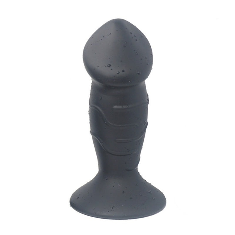Silicone Large Butt Plugs - Black - XL - image 4