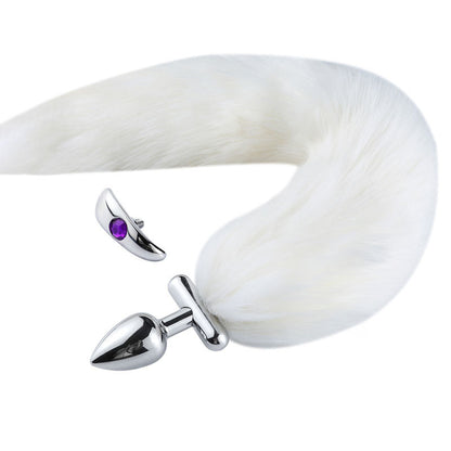 Elegant Cosplay Tail Anal Butt Plug - White - image 8