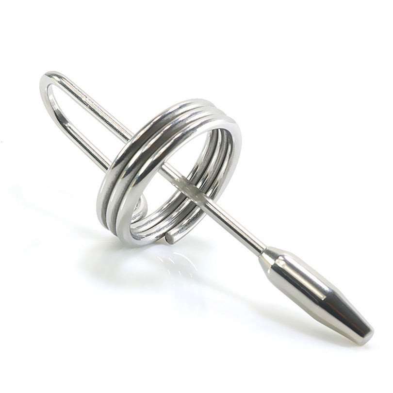 Penis Plug with Coiled Glans Ring - image 0