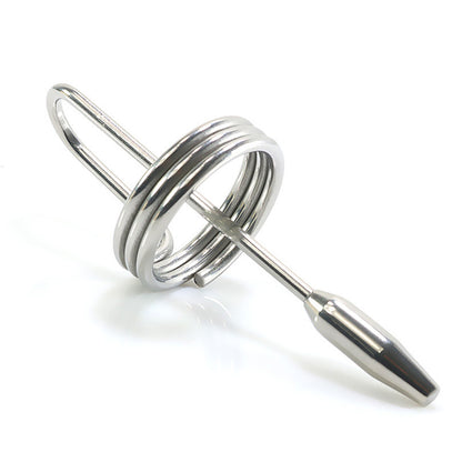 Penis Plug with Coiled Glans Ring - image 0
