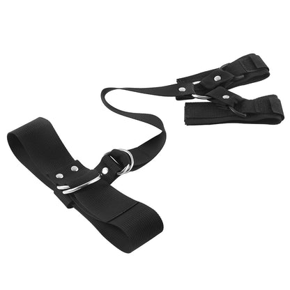 BDSM Handcuffs Wrist Restraints on the Back with Collar - image 3