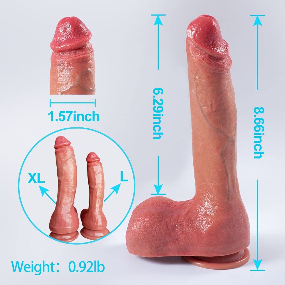 RealTouch Elite - Ultra-Realistic Dual-Density Silicone Dildo with Suction Cup - L - image 4