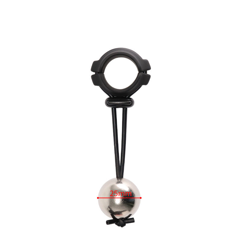 Male Ball Stretcher Penis Cock Ring Weight Testicle Extender - one ball - 2.5cm - image 6