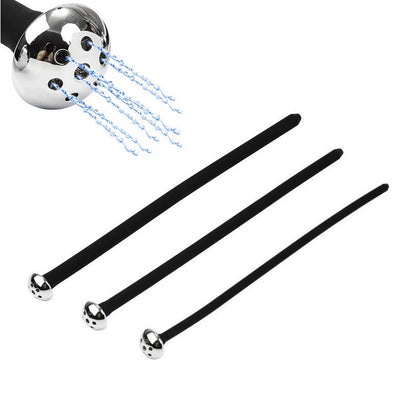 Multi-Style Urethral Sounds - Black Multi-Hole-10mm - image 12