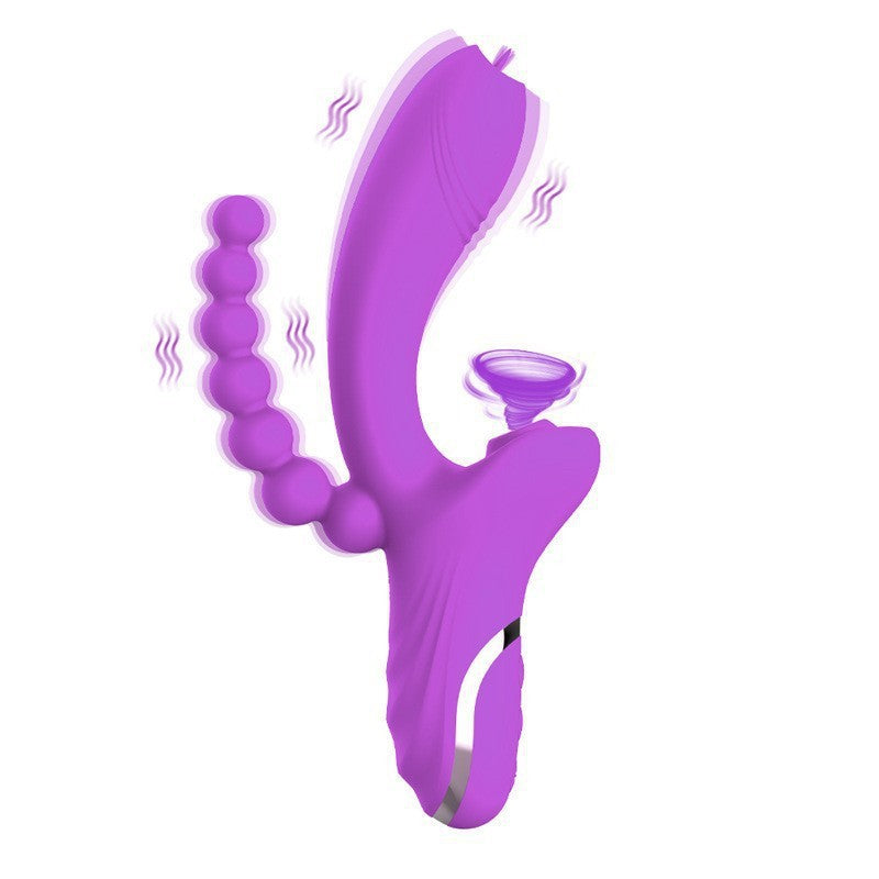 G Spot Pearl Vibrator Electric Wand Toy - Purple - image 0