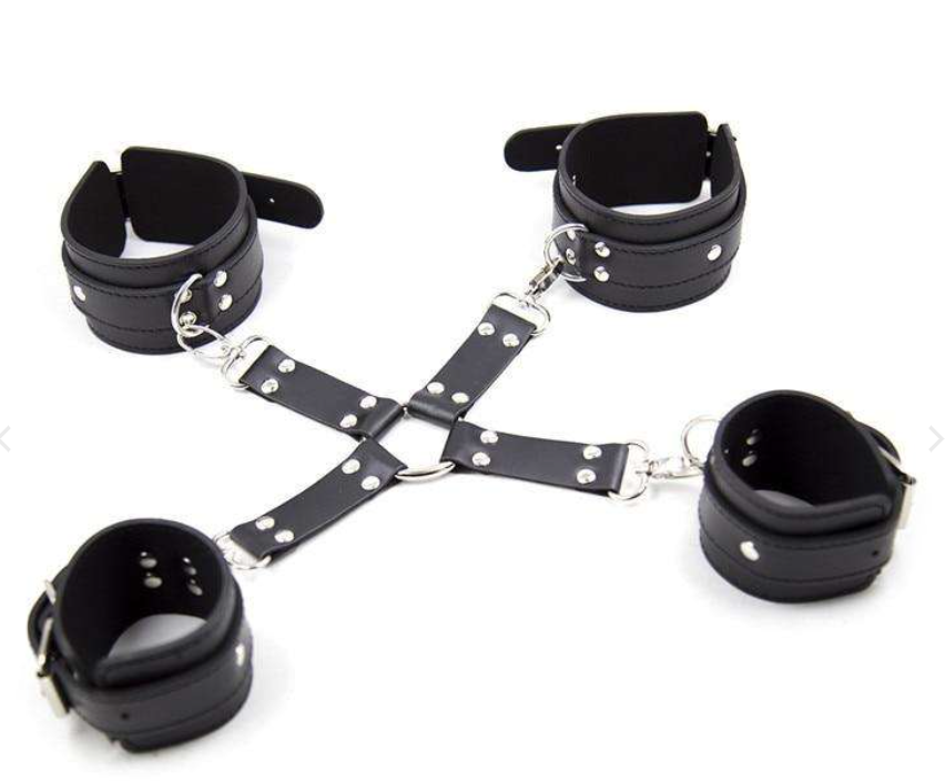 Tie Me In A Hogtie BDSM Bondage CBT Sex Toys - Black - image 3