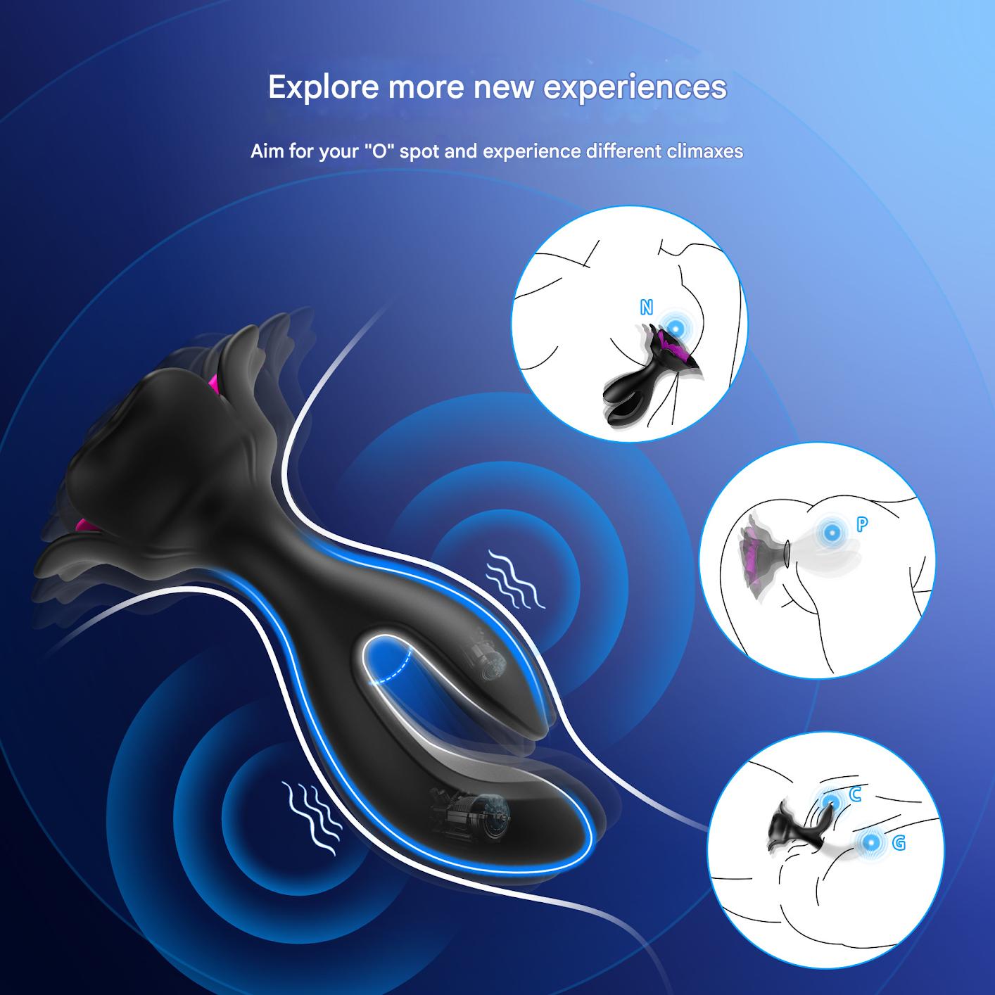 10 Modes Vibration Rose Butt Plug With Remote Control - image 7