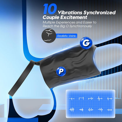 APP-Controlled Vibrating Cock Ring Penis Sleeve - image 7