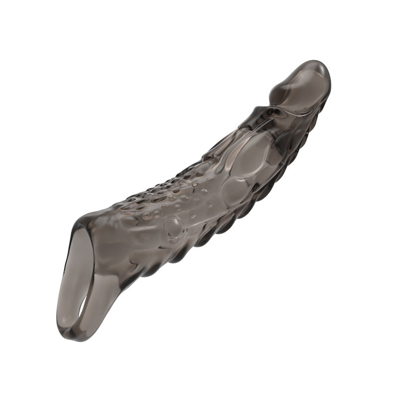 Vibrating Animal Penis Sleeve Sex Toy Reusable Special Condom - Black Cock - image 10