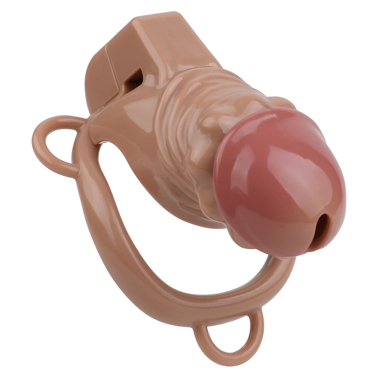 Realistic Phallic Chastity Cage - Breathable Resin Restraint - M - image 0