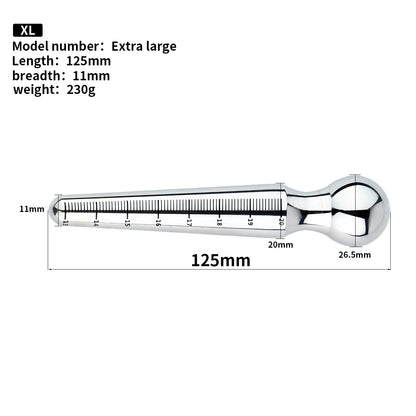 Stainless Steel Urethral Sounds With Scale Sounding Rods  - XL - image 6