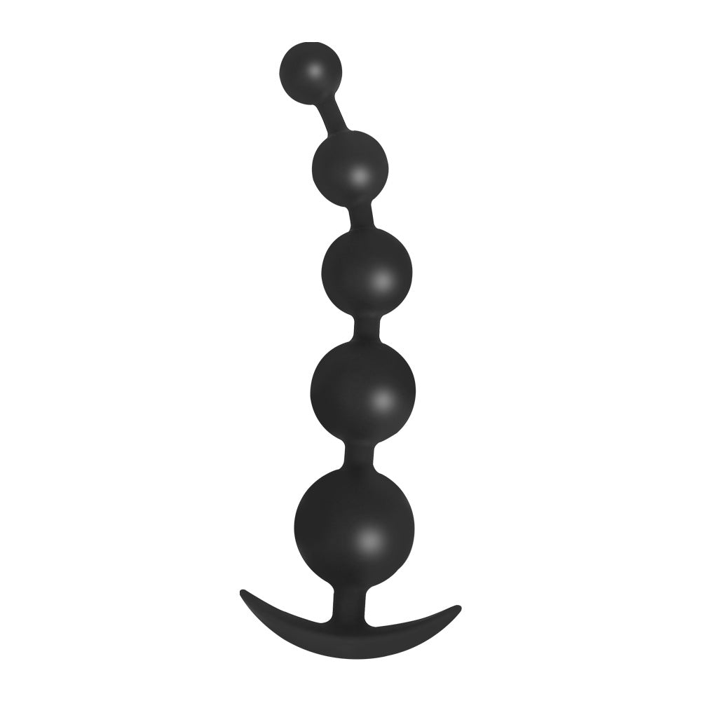Silicone Big Beaded Butt Plugs - 5 beads - image 7