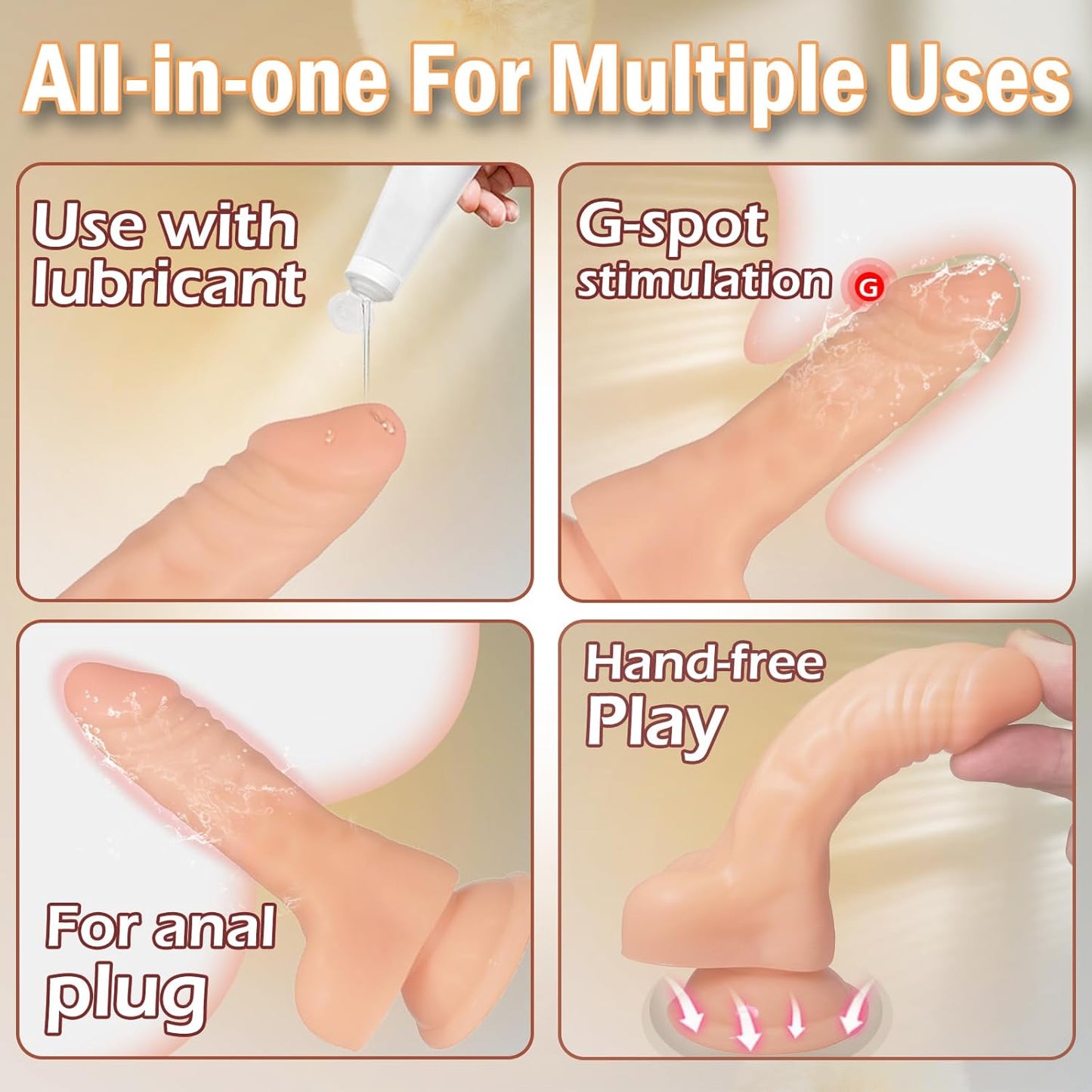 Small Realistic Dildo with Powerful Suction Cup - image 3