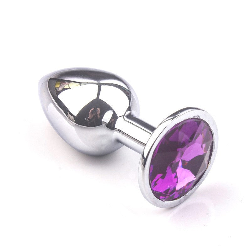 Gem Anal Butt Plugs - Purple - image 3