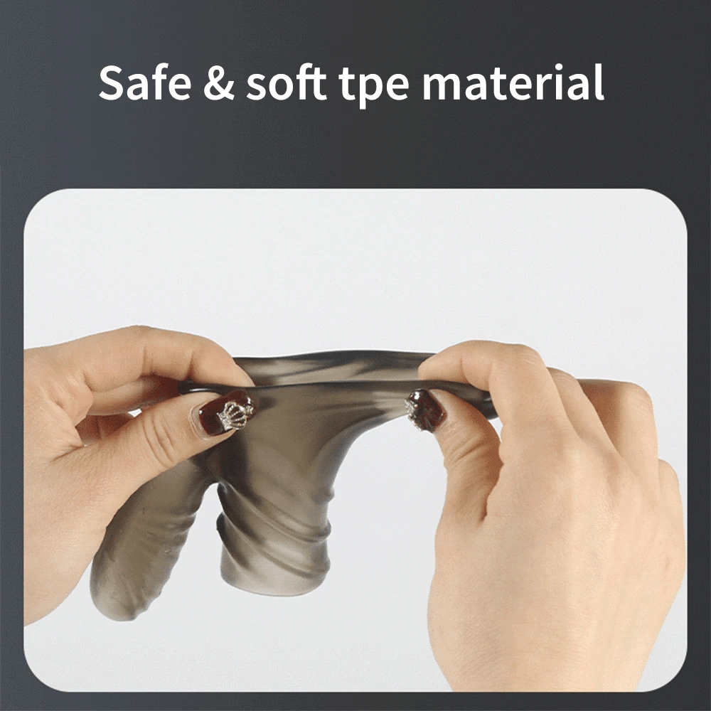 Vibrating Penis Sleeve Erection Ring with Bumps  - image 7