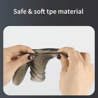 Vibrating Penis Sleeve Erection Ring with Bumps  - image 7