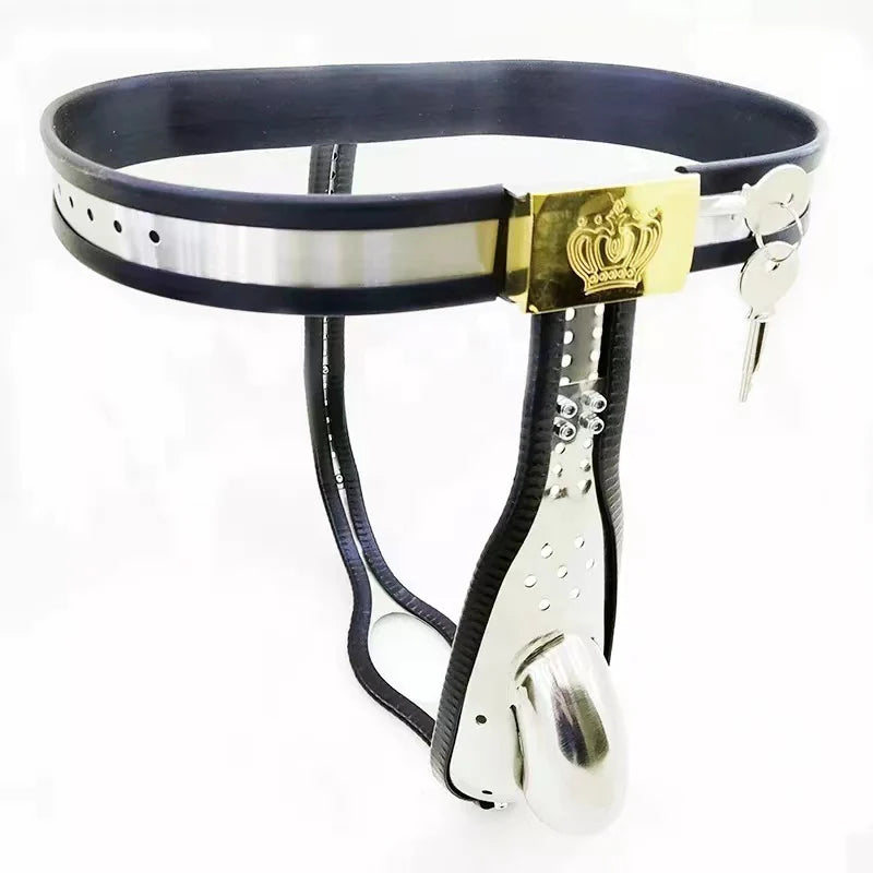Chastity Cage Belt for Men - Black - image 0