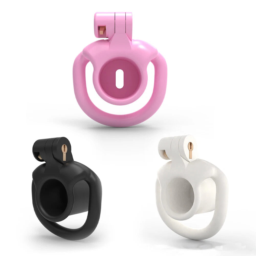 Narrow Chastity  With 4 Sizes Rings And Invisible Lock - image 6