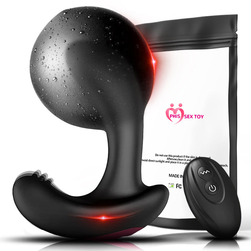Remote Control Inflatable Vibrating Butt Plug - image 0