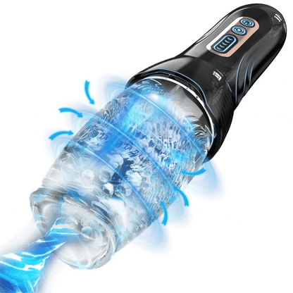 3000 Version Rotating Vibrating Blowjob Men Masturbator - image 0
