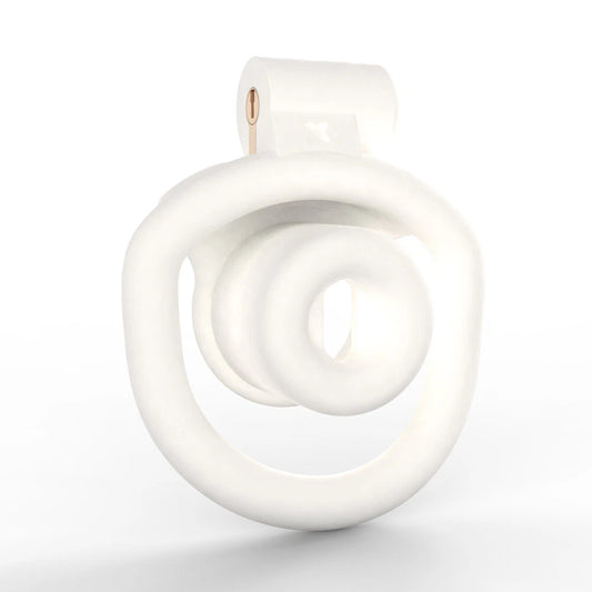 Narrow Chastity  With 4 Sizes Rings And Invisible Lock - image 1