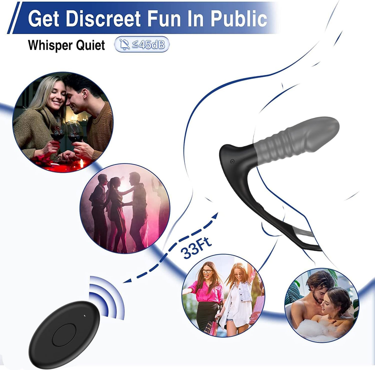 6.69''x1.7'' G Spot Butt Stimulator For Couple - image 7