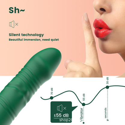 Thrusting Rotating Rabbit Vibrator Dildo G Spot Clit Massager  - image 5