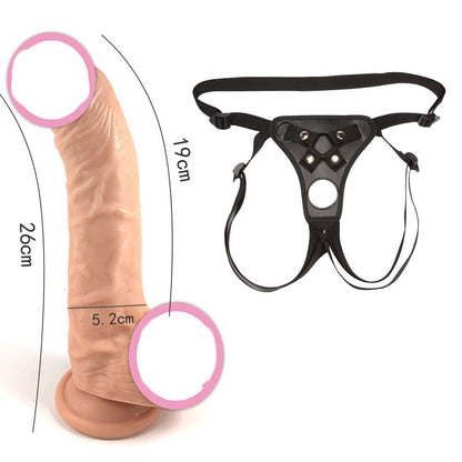 Big Strap-on Dildo - Beige - L - for Men - image 2