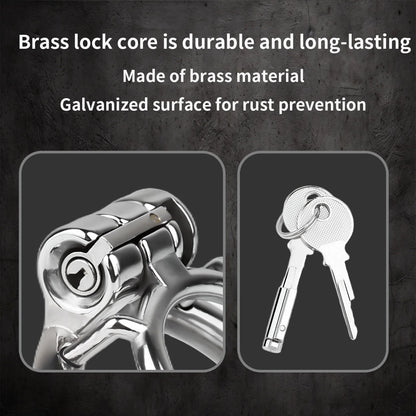 Metal stainless steel horse's eye stick anti-escape inverted chastity cage can urinate with urine blocking sex toys - image 3
