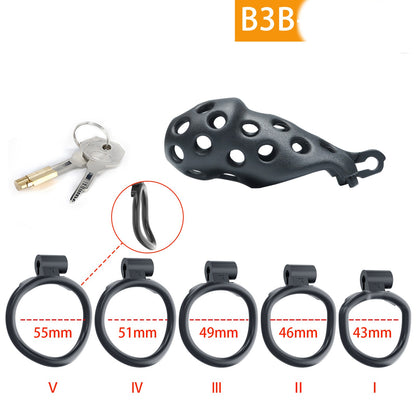 Cobra CB Lock Male Chastity Cage - XL - Curved Ring - image 5