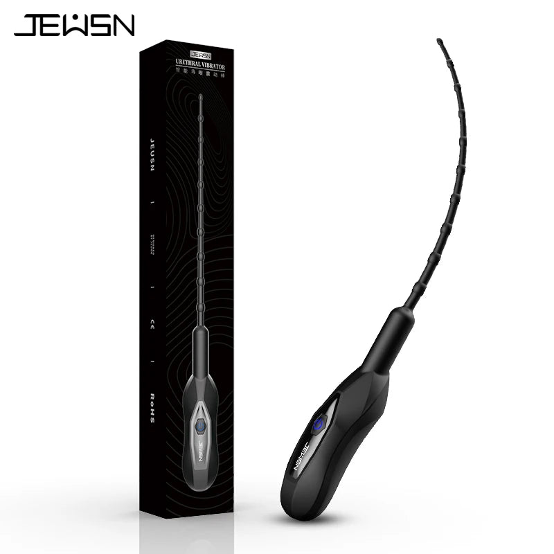10 Frequency Urethral Vibrator Catheter Penis Plug - beaded - image 4
