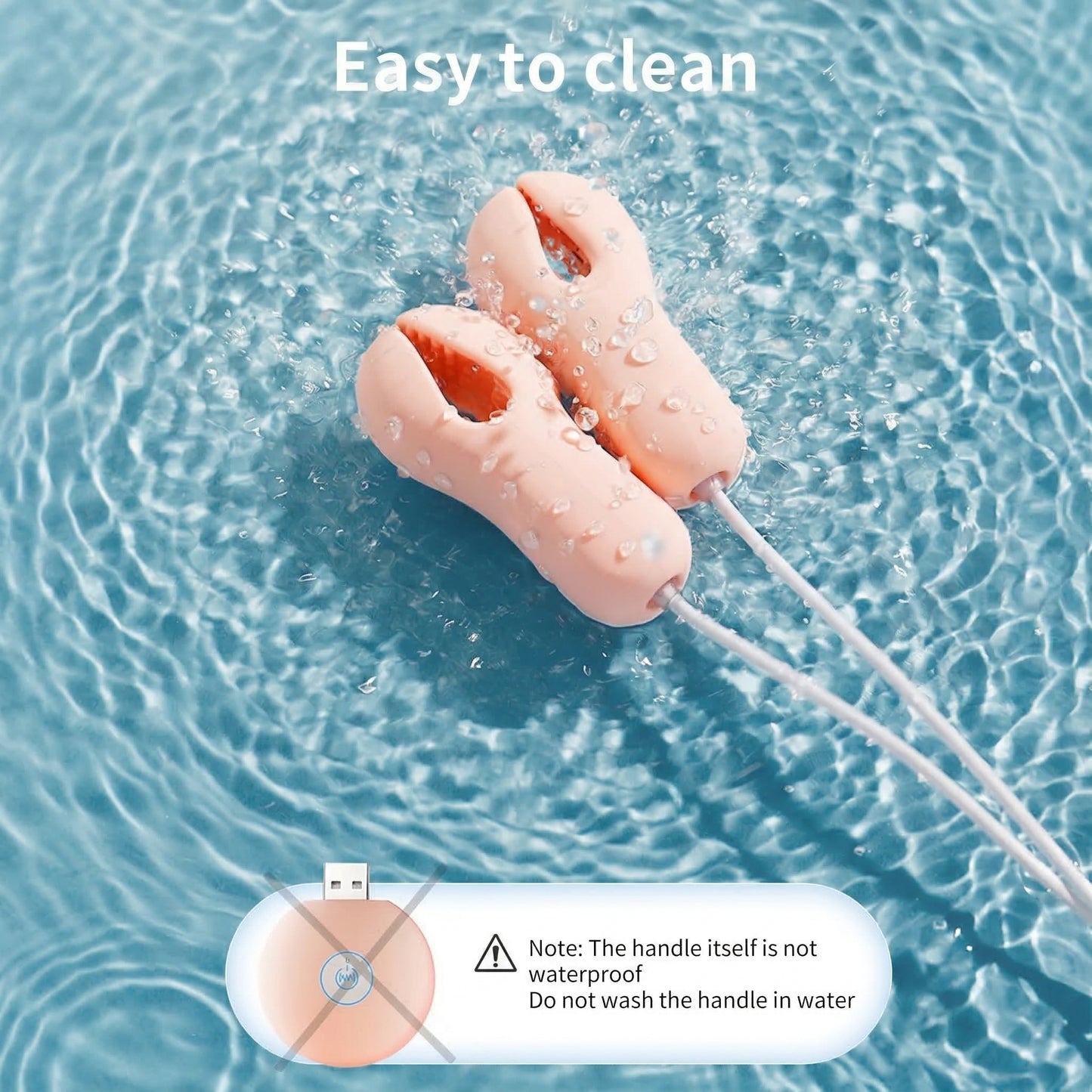Rechargeable Vibrating Nipple Clamps – Multiple Modes - image 4