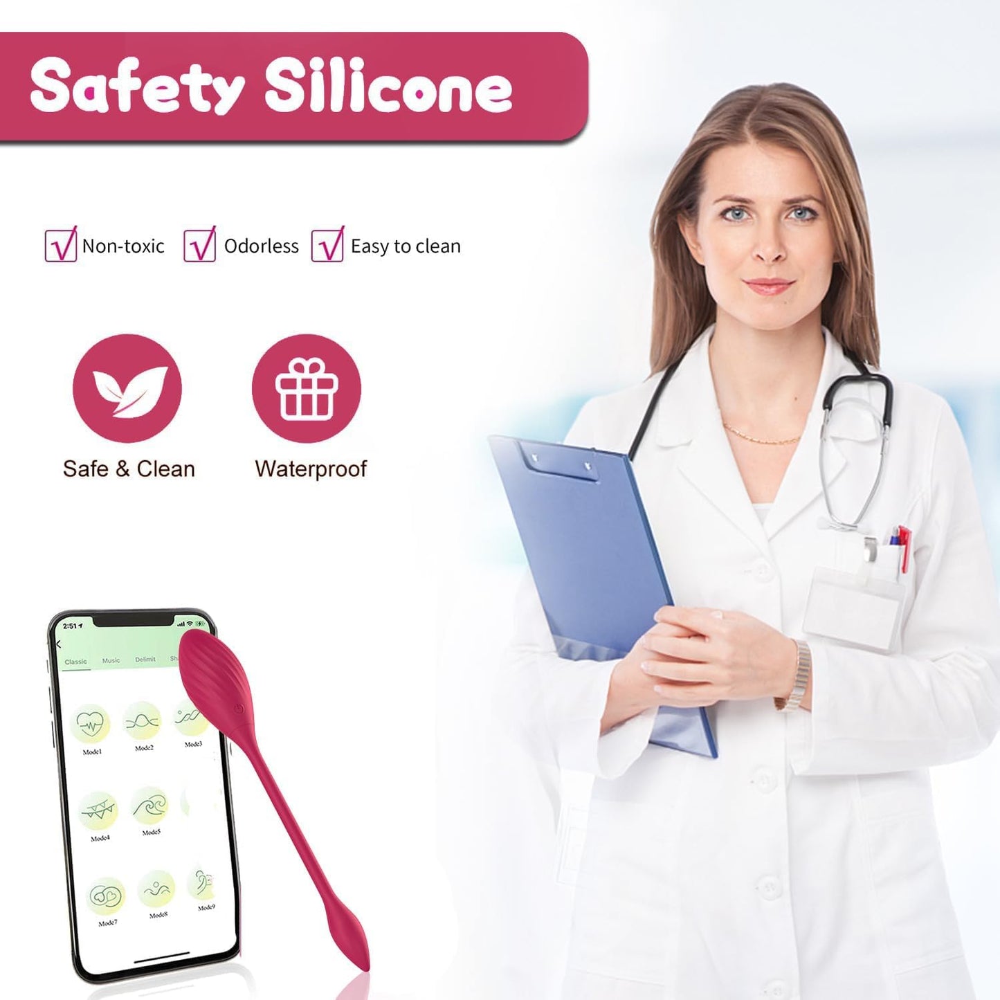 APP Control Wearable Jumping Egg Wearable Vibrating Massager - image 1