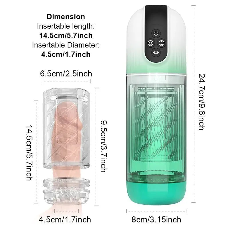 XR2 Plus Blowjob Machine Tongue Licking Rotating Sucking Waterproof - image 4