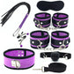 Bdsm Bed Straps Restraints Sex  7 Pcs Set - Purple - image 0