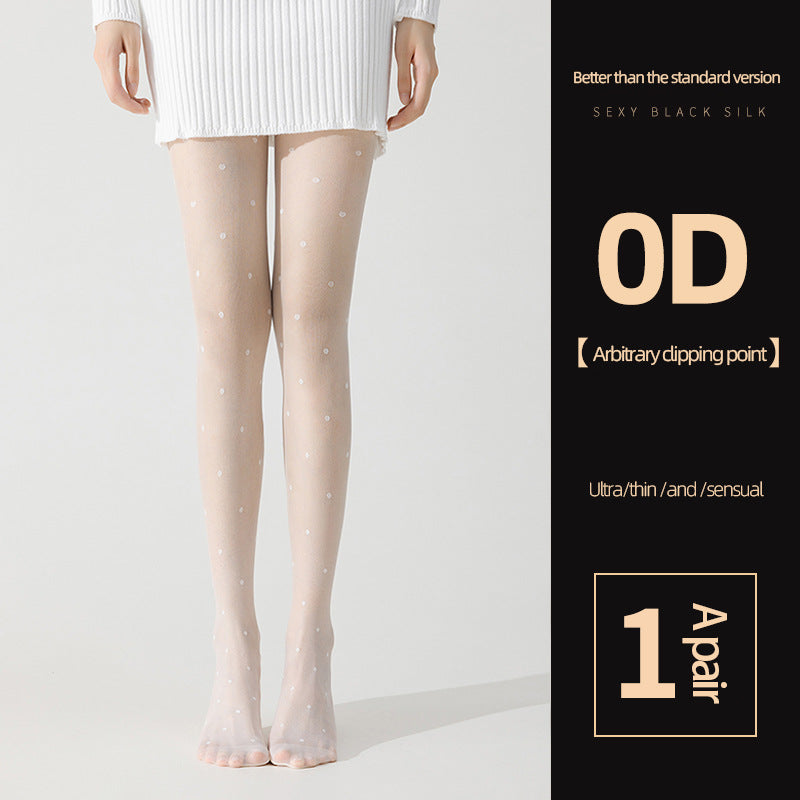 0D Sheer Tights – Ultra Thin & High-Waisted Comfort - Arbitrary dipping point - One Size - image 8