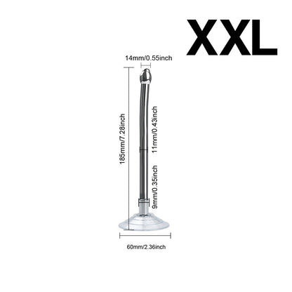 Stainless Steel Urethral Sound with Suction Bottom - 14mm - image 3