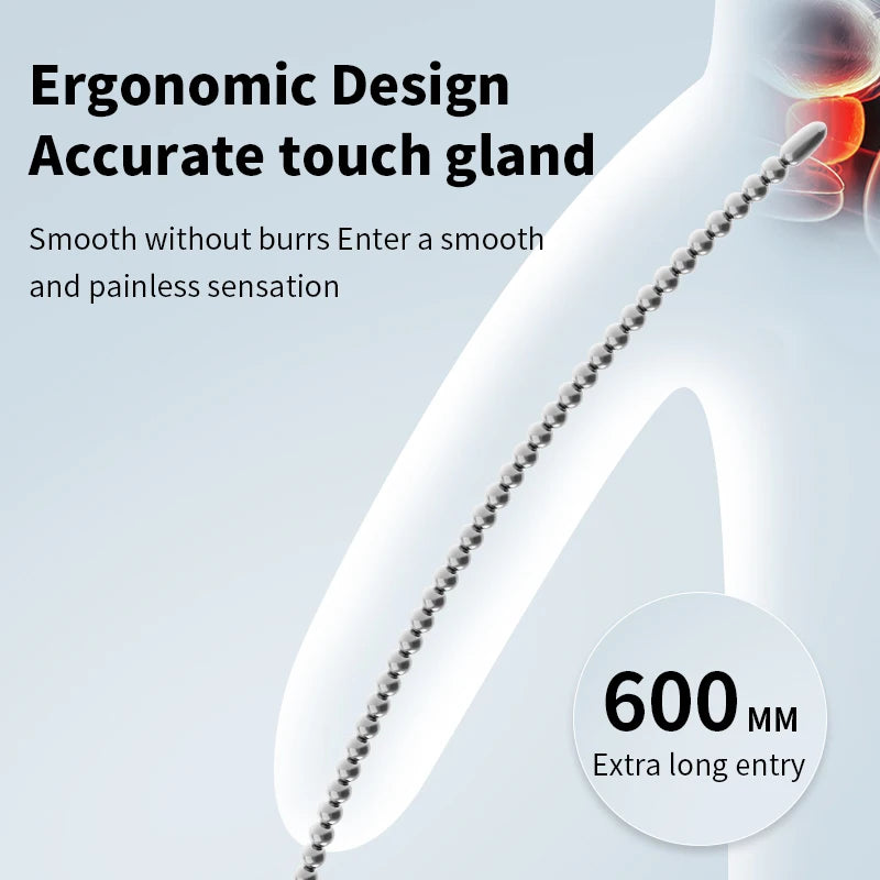 Beaded Stainless Steel Urethral Sound Kit for Men – 4 Styles & Multiple Sizes & Body-Safe Material - image 5