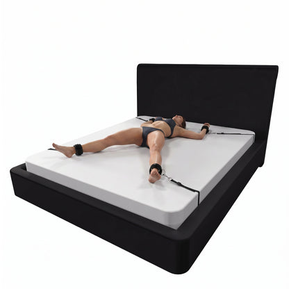 Wrist And Ankle Straps Adult Play Bed Bondage Restraints Set - image 4