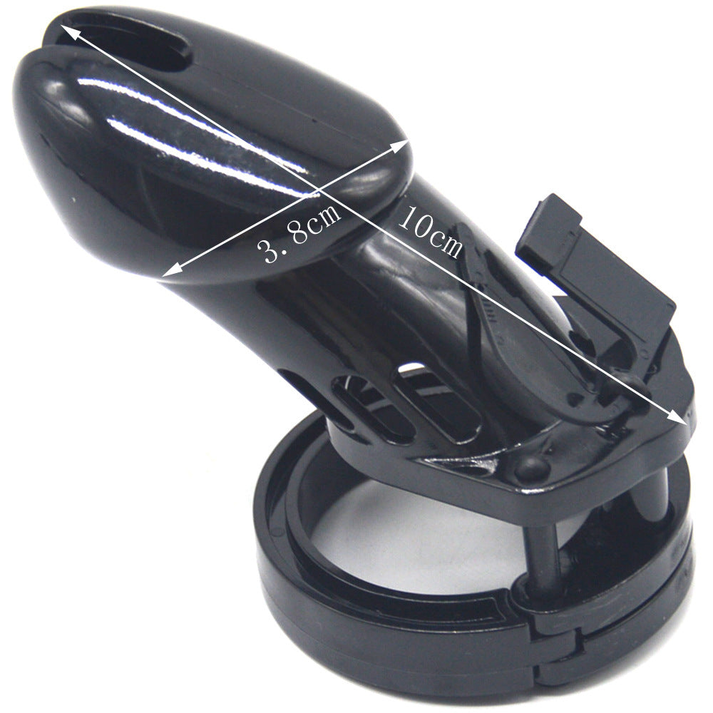 Denial Chastity Cage - Black - L - 3.94 Inches - image 4