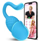 Vibrator App Remote Control Wearable Rose Sex Toy For Couples - Blue - image 9